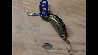 Bottle cap fishing lure (tutorial) #fishing #diy #lurehandmade #lure