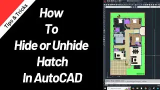 How to Hide and Unhide Hatch in AutoCAD 👍  | Best Way to Hide Hatch🚀 | KDS