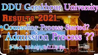 DDU Gorakhpur University|| Results 2021-22 Entrance ,|| BA, BCom, BSC Math/ Bio/Ag , B Tech,  Etc.||