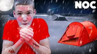 NOC w SKATEPARKU! (przyjechała POLICJA)