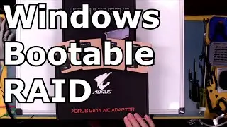 Windows Bootable NVMe RAID 0 Tutorial on Gigabyte TRX40 Designare using Sabrent Rocket NVMe 4.0