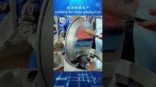 The whole process of spinning at the same speed from wafer to cone barrel (disk)