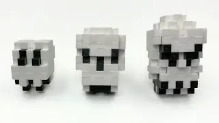 3 Ways Of Making Plus-Plus Skulls For Halloween 💀 🎃