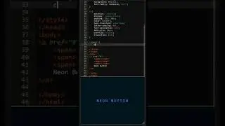 Neon button hover animation | HTML CSS