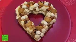 HEART CAKE VEGAN  Chocolat Praliné / number cake vegan  / gâteau cœur vegan.
