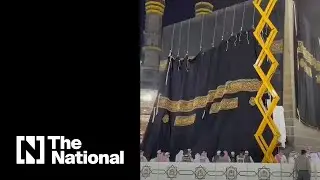 The Grand Mosque replaces Kaaba’s Kiswah for Hajj 2021