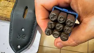 ¿Cómo se le ponen los números  a un cinturón? Cómo hacer un cinturón de cuero?#cuero