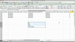 Product Master Data Upload through Excel Sheet.