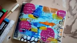 Mixed Media Art Journal idea | Turn Booklet into Mixed Media Art Journal