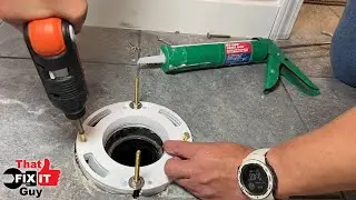 Toilet Install With Flange Sitting To Low Start To Finish