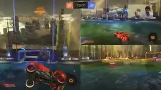 Through the smoke (Sweet Rocket League goal)