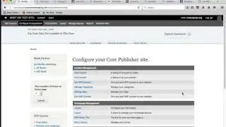 Core Publisher Training Three: Organizing Your Content Flow