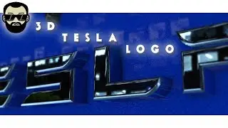Tesla Logo In 3D