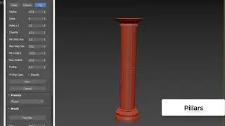 Pillars 3ds Max 2018
