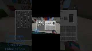 How to make the Liechtenstein 🇱🇮 flag in Minecraft #minecraft #flag #shorts