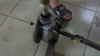 самодельный автоподъёмник в работе