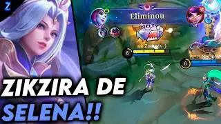 I WAS CHALLENGED TO PLAY AS SELENA IN THIS MATCH! - SELENA GAMEPLAY | Mobile Legends