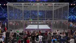WWE 2K15 Randy Orton vs The Rock Hell in a Cell-Wrestlemania XXX