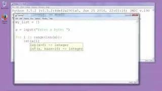 How to get an byte from an input, separate it into bits and add bits to an list - Python example