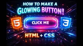 Make a neon glowing button by using HTML AND CSS 