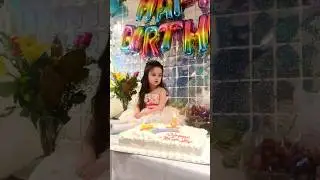 Simple birthday celebration for 3 years old #shorts