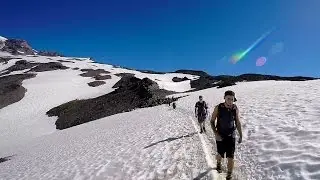 Mount Rainier's Panorama Point in the Snow