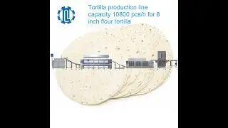 China factory supply, industrial flour tortilla production line with dough divider rounder