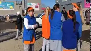 Эвакуация покупателей из ТЦ Глобус