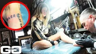 SHE GOT MY NAME TATTOOED ON HER BODY! (she wanted it) | Garrett Ginner
