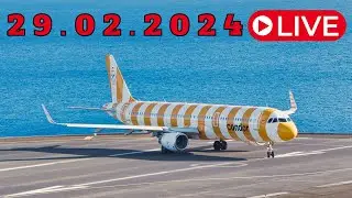 LIVE WIND ACTION From Madeira Island Airport 29.02.2024