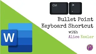 Bullet List   Keyboard Shortcut