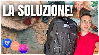 VIAGGIARE LEGGERI solo con il Bagaglio a Mano Piccolo 40x20x25 🎒