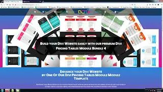 DIVI PRICING TABLES MODULE BUNDLE 4 (Template Designs 31-40)