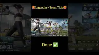 Legendary Team Title Done😱30 Achievement Point +Title😱#bgmi #pubgmobile #bangaliop #pubg #pubgevent