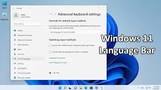 Turn Off Language Bar or Input Taskbar Indicator in Windows 11/10