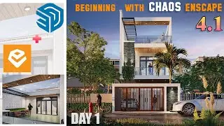 Beginning Use With Enscape 4.1  Tutorial Exterior EP1  Part 1#enscape