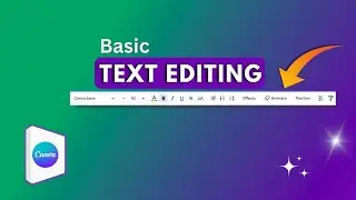 working with canva text / canva tutorial text effects