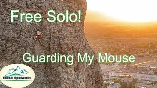 Free Solo Climb on Lone Mountain - 100 Foot Cliff Face in Las Vegas