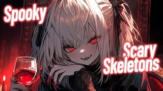 Nightcore - Spooky Scary Skeletons (Phonk Version) | Lyrics | Danna Jo
