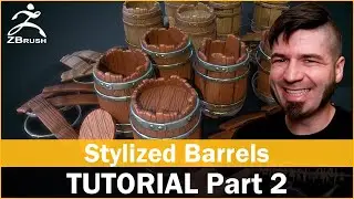 Tutorial: 3D Prop Stylized Barrel - Part 2 - Zbrush