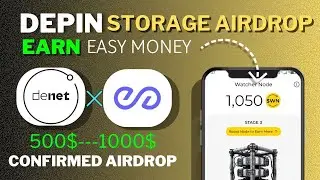 Denet Airdrop | Depin storage project - peaq network Airdrop | No investment free crypto Airdrop