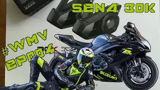 SENA 30K - Unboxing - nieprofesjonalny - fluo skarpetki, piękna podłoga | #WMV Wiercik MotoVlog (IV)