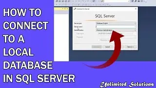 How To Connect To A Local Database in SQL Server | Unlimited Solutions