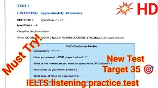 DVD Customer profile listening | IELTS listening practice test 2022 with answers | IELTS Listening