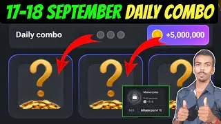 18 September Daily Combo | Hamster Kombat Daily Combo Today | 18 September Daily Combo