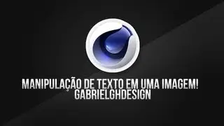 Cinema 4D - Manipulação de texto em uma imagem!