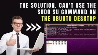 The solution, can't use the sudo su command onthe Ubuntu Desktop