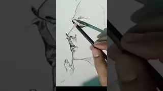 female face drawing #shorts