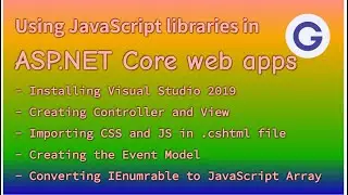 Using FullCalendar.js in C# ASP.NET Core web applications - Applies for any JavaScript libraries