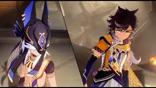 Cyno Story Quest Act II Cutscene: Cyno vs Sethos! (Genshin Impact)